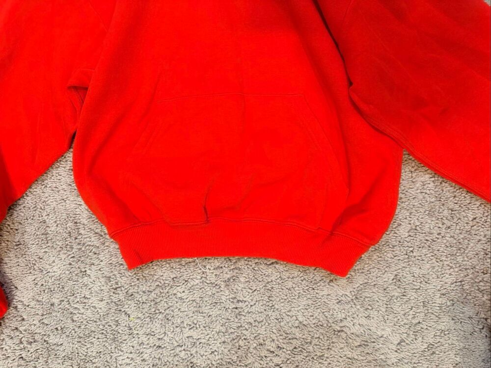 Skims Cotton Fleece Classic Pullover Hoodie Ruby Red Size XS New NWT